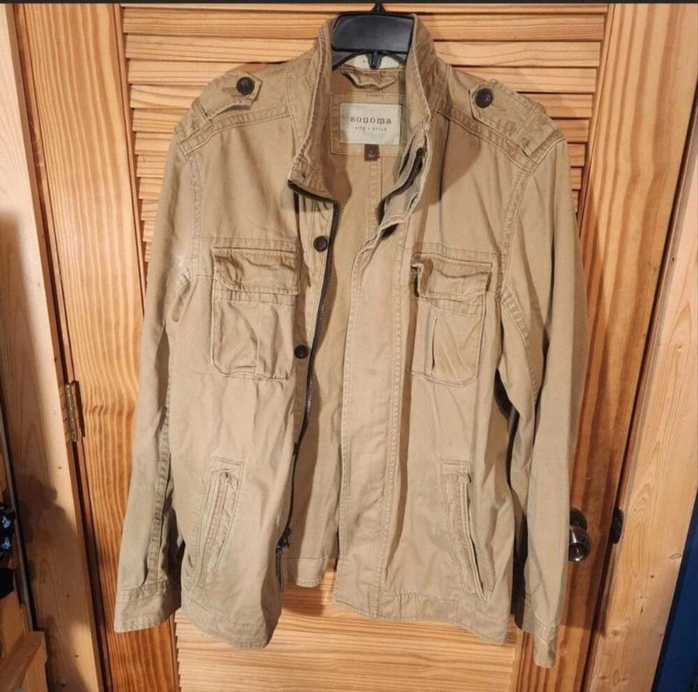 Utility. field Jacket Sonoma Life + Style "Frontline Fashion" Khaki Military
